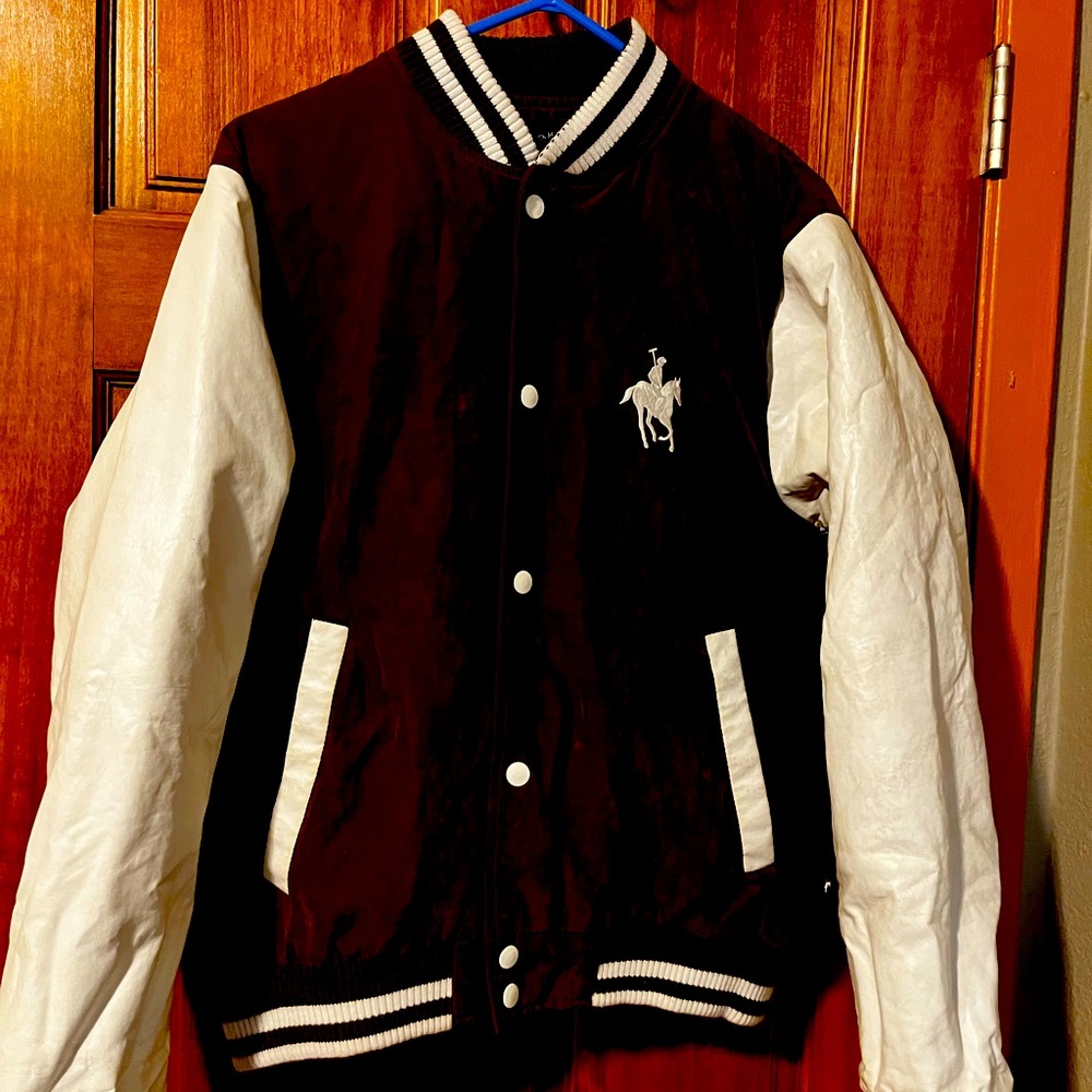 Varsity style Polo Jacket